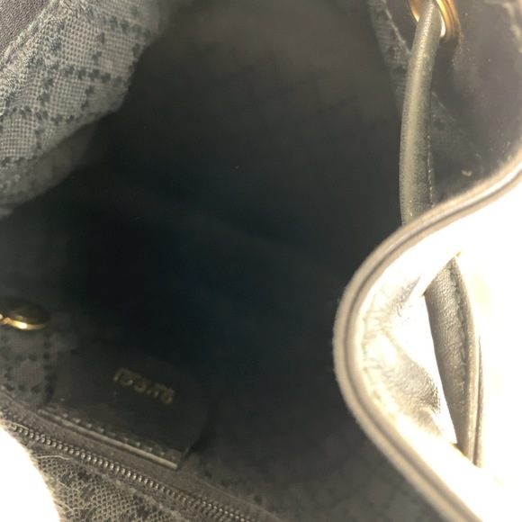 GUCCI Bamboo Black Gold Hardware Leather Backpack - Picture 8 of 10